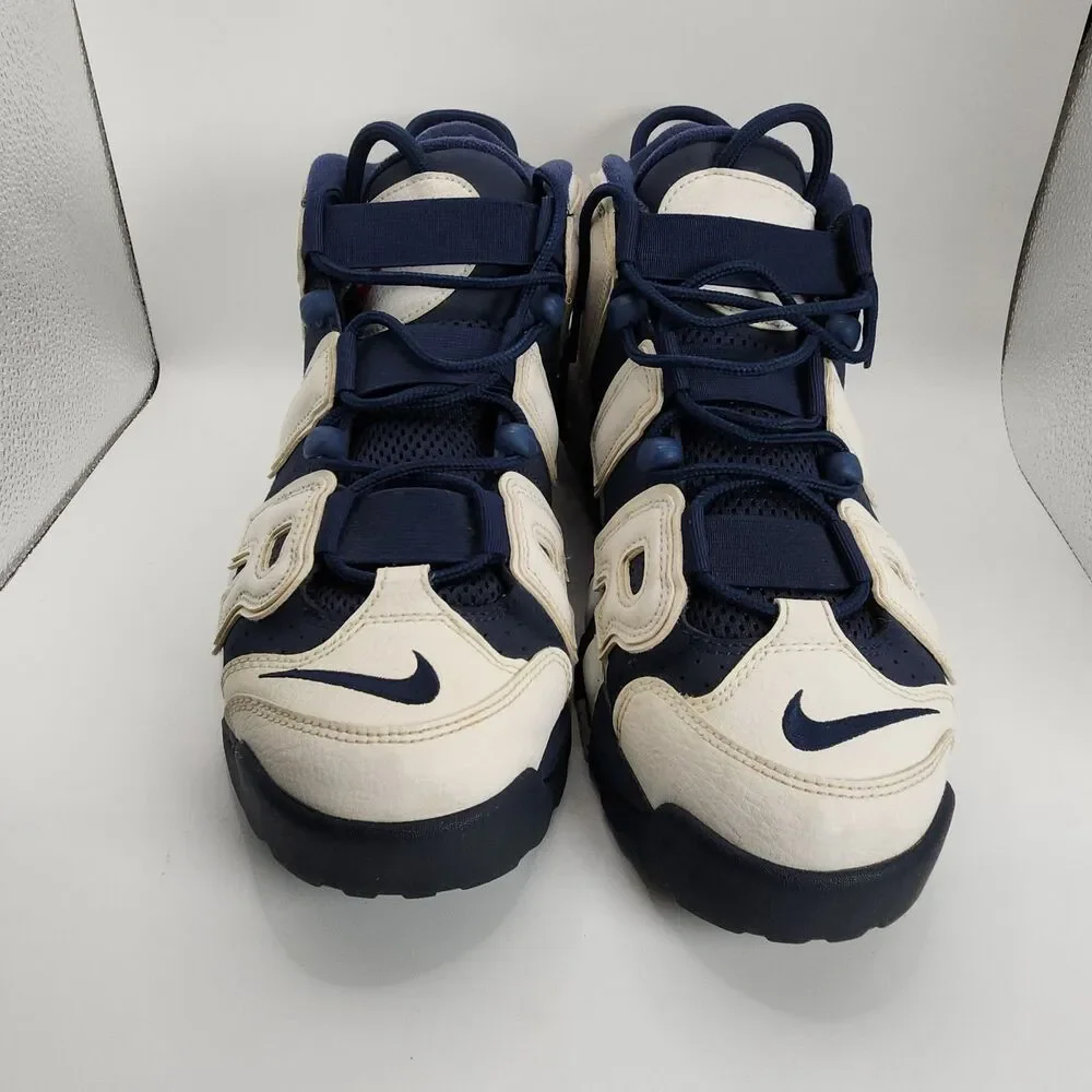 Nike‎ Air More Max Uptempo 2016 Olympic Men's Size 8 Shoes Navy White 414962-104